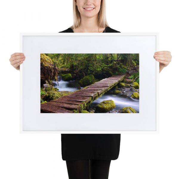 Opal Creek, Oregon - Matte Paper Framed Poster With Mat (cm) - Image 7