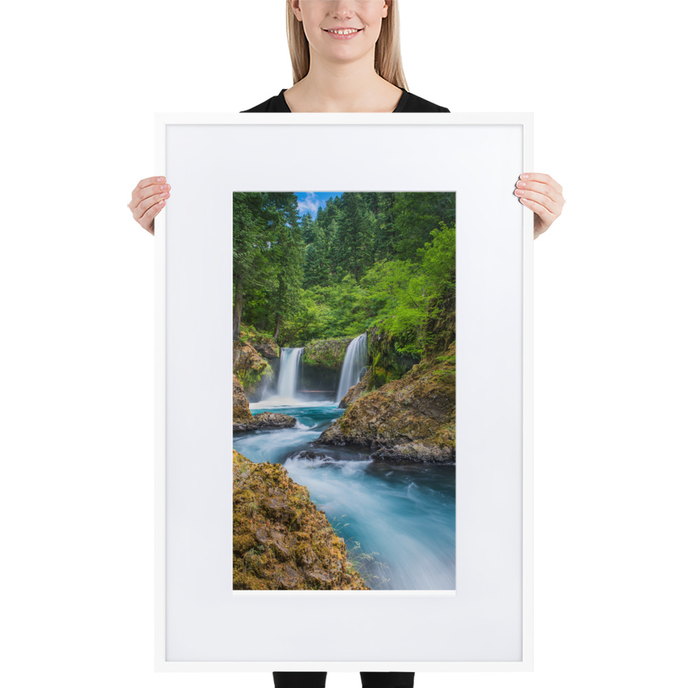 Spirit Falls, Washington - Matte Paper Framed Poster With Mat (cm) - Image 8