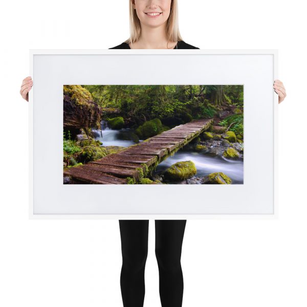 Opal Creek, Oregon - Matte Paper Framed Poster With Mat (cm) - Image 8