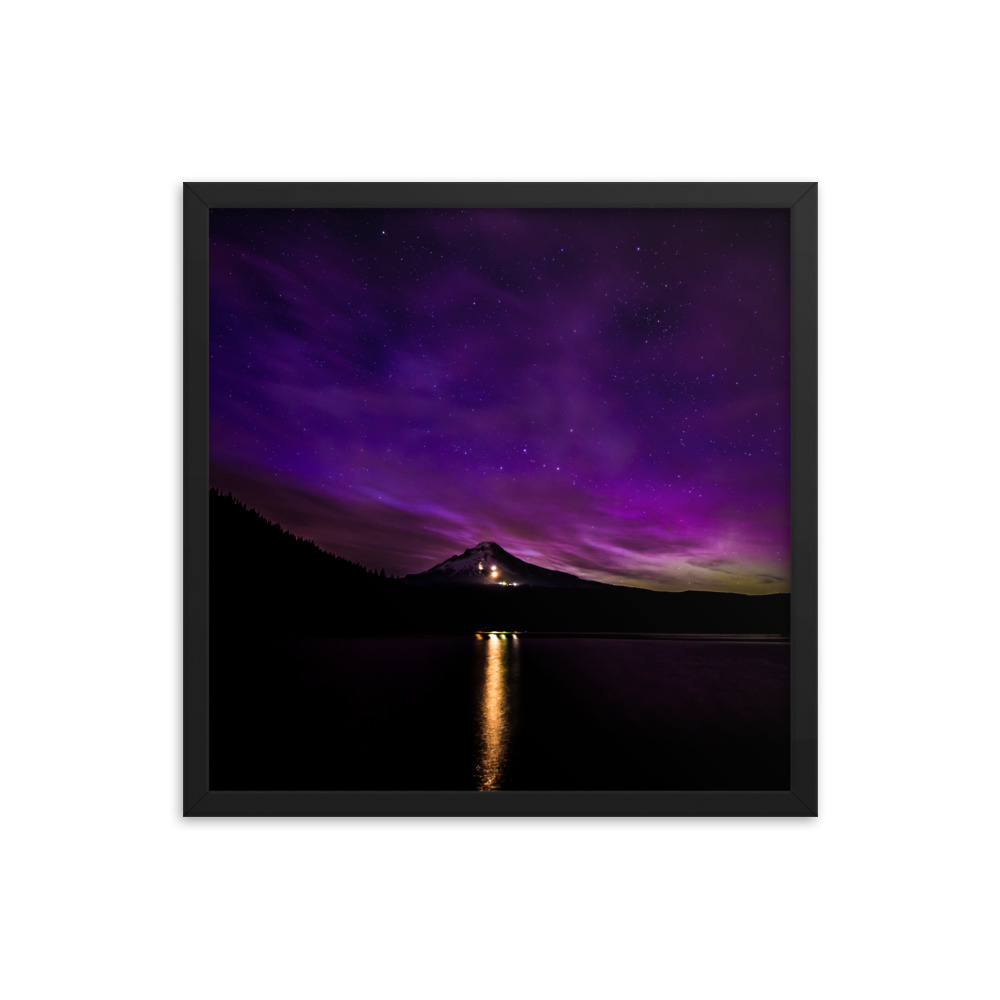 Northern Lights at Mt.Hood, Oregon-Premium Luster Photo Paper Framed Poster (in) - Image 10