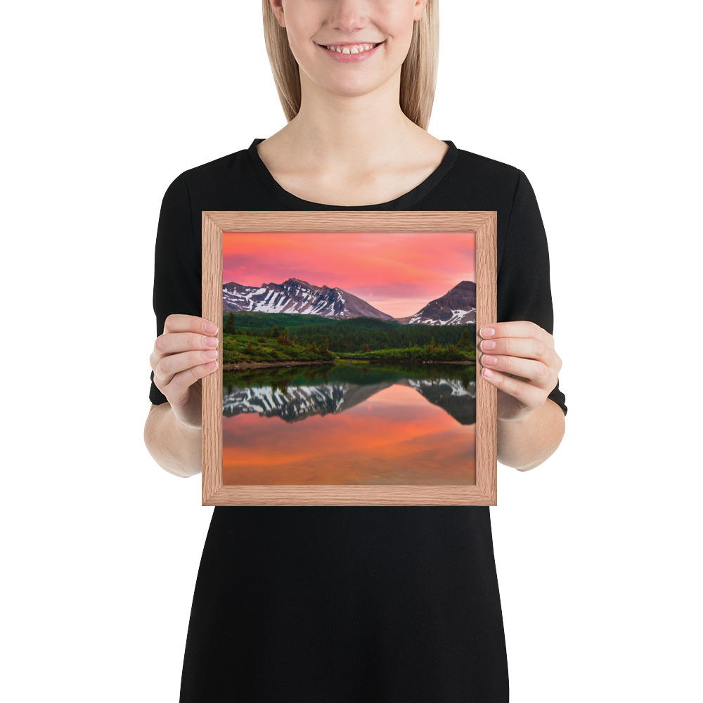 Sunset in Banff, British Columbia-Premium Luster Photo Paper Framed Poster (in) - Image 14