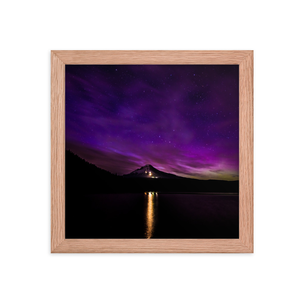 Northern Lights at Mt.Hood, Oregon-Premium Luster Photo Paper Framed Poster (in) - Image 14