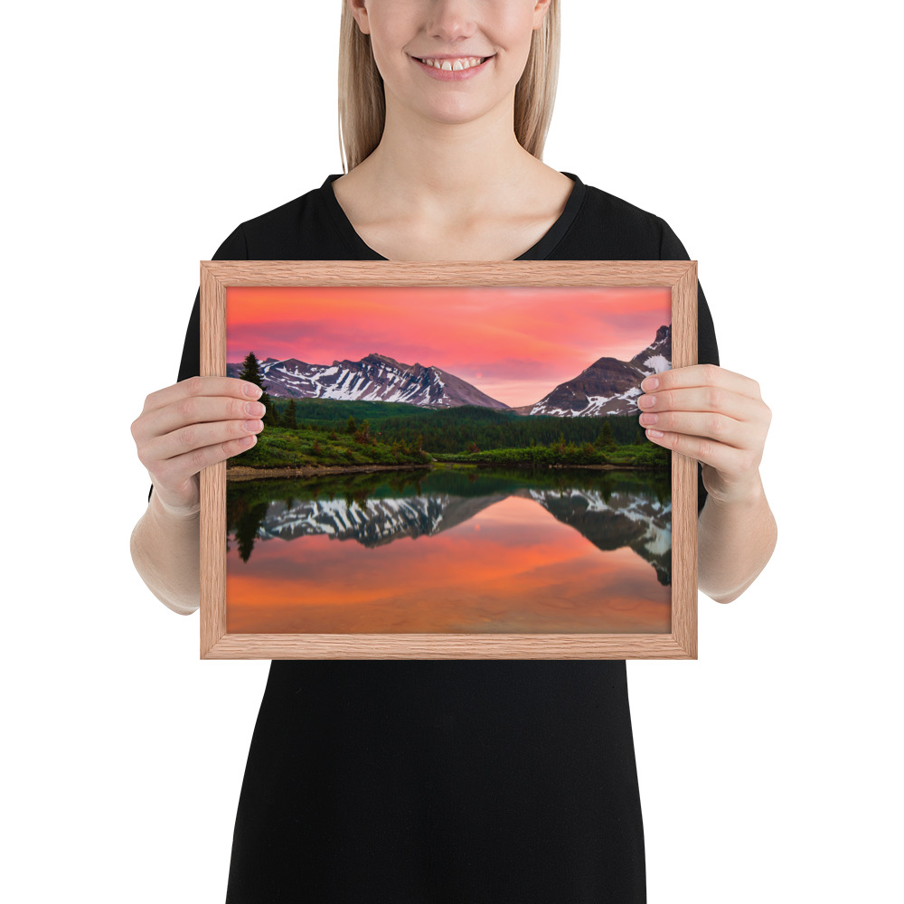 Sunset in Banff, British Columbia-Premium Luster Photo Paper Framed Poster (in) - Image 16