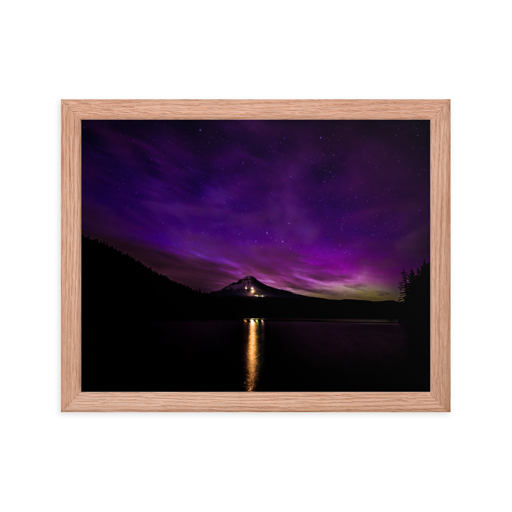 Northern Lights at Mt.Hood, Oregon-Premium Luster Photo Paper Framed Poster (in) - Image 16
