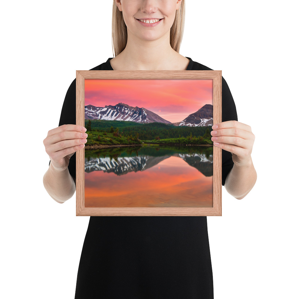 Sunset in Banff, British Columbia-Premium Luster Photo Paper Framed Poster (in) - Image 15