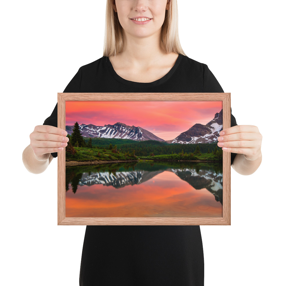 Sunset in Banff, British Columbia-Premium Luster Photo Paper Framed Poster (in) - Image 17