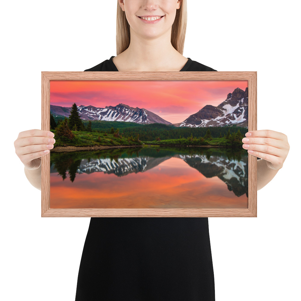 Sunset in Banff, British Columbia-Premium Luster Photo Paper Framed Poster (in) - Image 18
