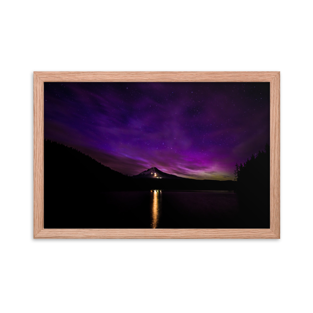 Northern Lights at Mt.Hood, Oregon-Premium Luster Photo Paper Framed Poster (in) - Image 18
