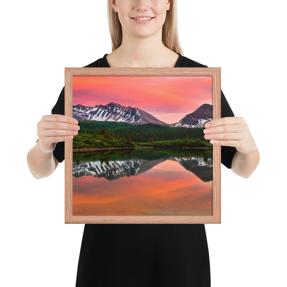 Sunset in Banff, British Columbia-Premium Luster Photo Paper Framed Poster (in) - Image 19