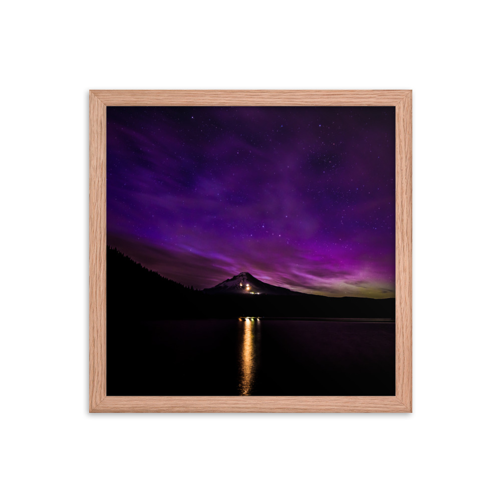 Northern Lights at Mt.Hood, Oregon-Premium Luster Photo Paper Framed Poster (in) - Image 19
