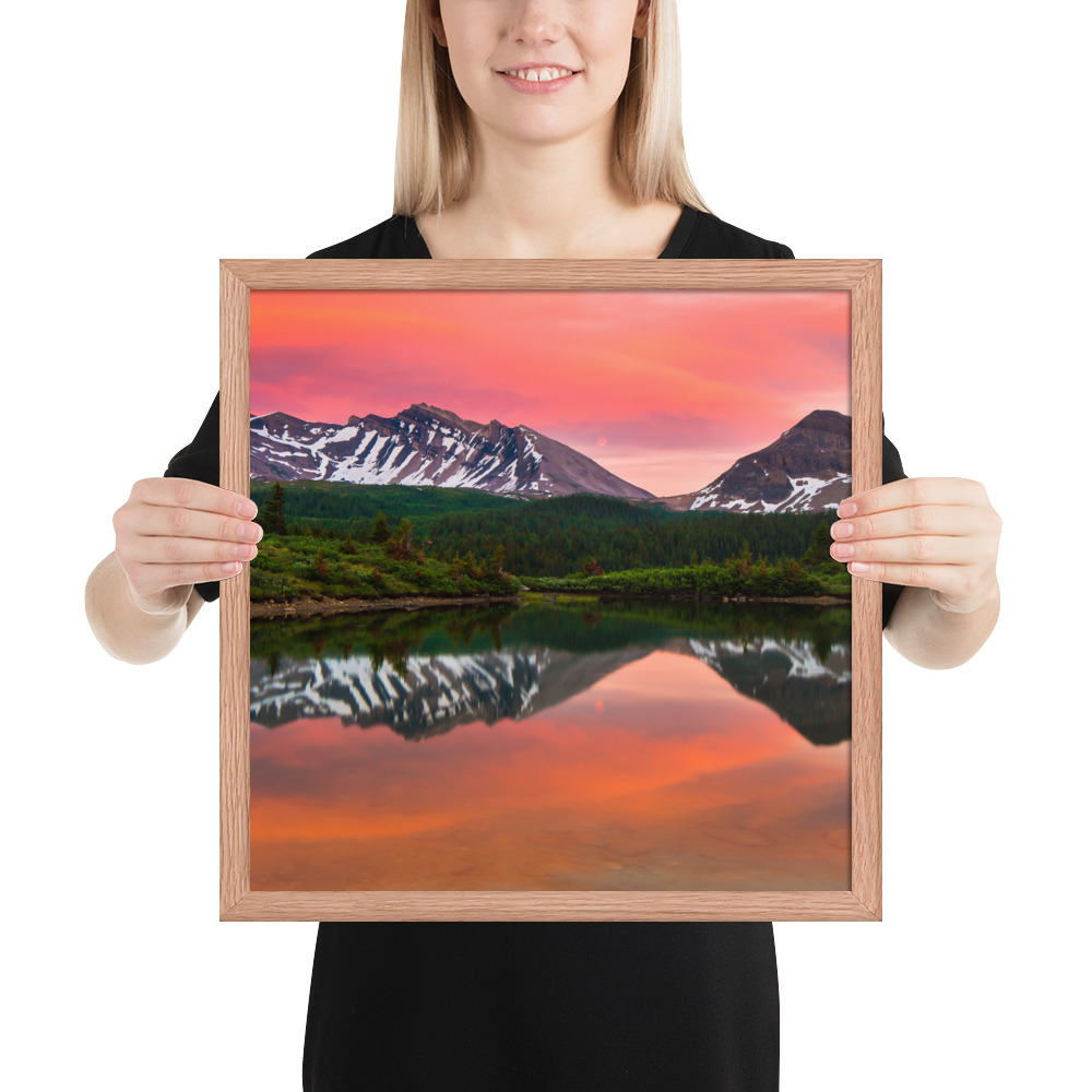 Sunset in Banff, British Columbia-Premium Luster Photo Paper Framed Poster (in) - Image 20