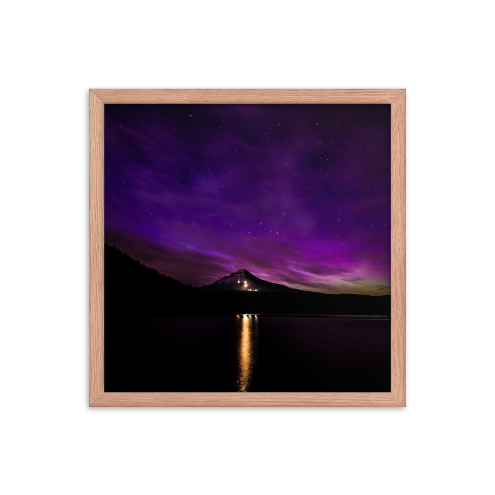 Northern Lights at Mt.Hood, Oregon-Premium Luster Photo Paper Framed Poster (in) - Image 20