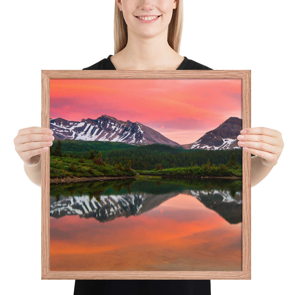 Sunset in Banff, British Columbia-Premium Luster Photo Paper Framed Poster (in) - Image 22