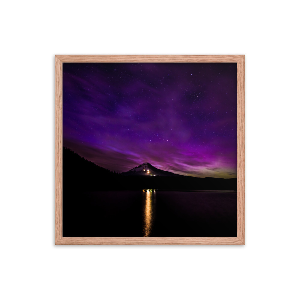 Northern Lights at Mt.Hood, Oregon-Premium Luster Photo Paper Framed Poster (in) - Image 22