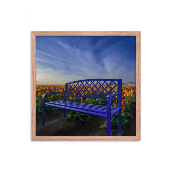 Bench among Tulips-Premium Luster Photo  Paper Framed Poster (in) - Image 22
