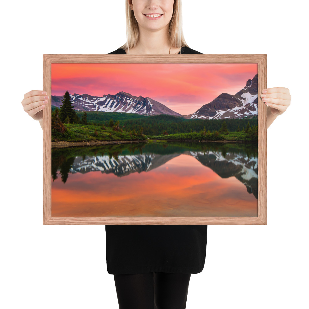 Sunset in Banff, British Columbia-Premium Luster Photo Paper Framed Poster (in) - Image 23