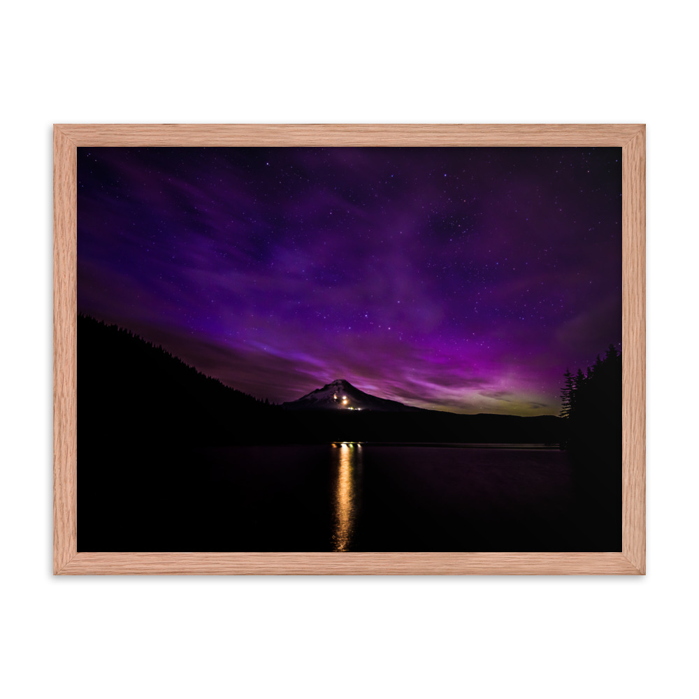 Northern Lights at Mt.Hood, Oregon-Premium Luster Photo Paper Framed Poster (in) - Image 23