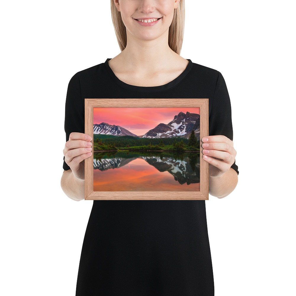 Sunset in Banff, British Columbia-Premium Luster Photo Paper Framed Poster (in) - Image 13
