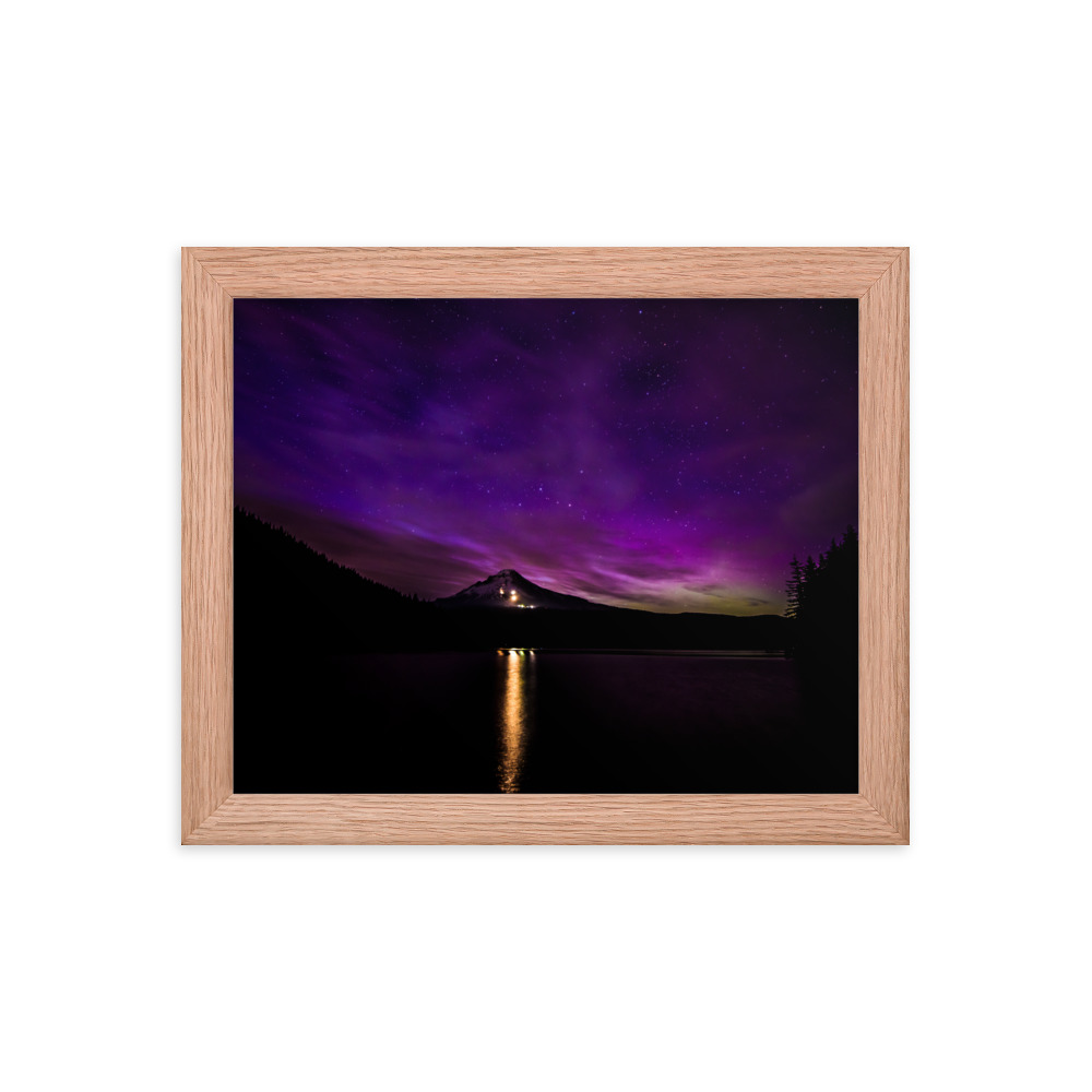 Northern Lights at Mt.Hood, Oregon-Premium Luster Photo Paper Framed Poster (in) - Image 13