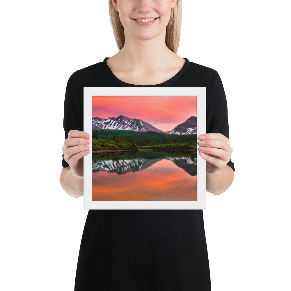 Sunset in Banff, British Columbia-Premium Luster Photo Paper Framed Poster (in) - Image 26