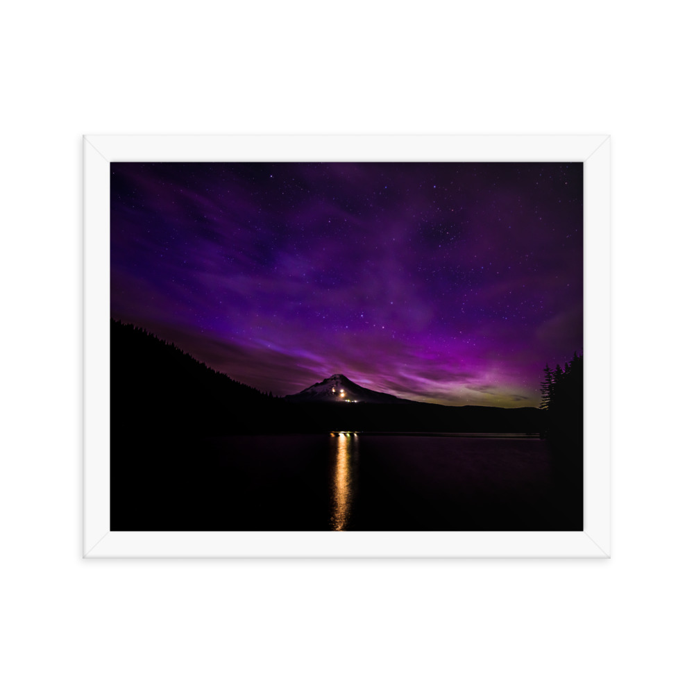 Northern Lights at Mt.Hood, Oregon-Premium Luster Photo Paper Framed Poster (in) - Image 28