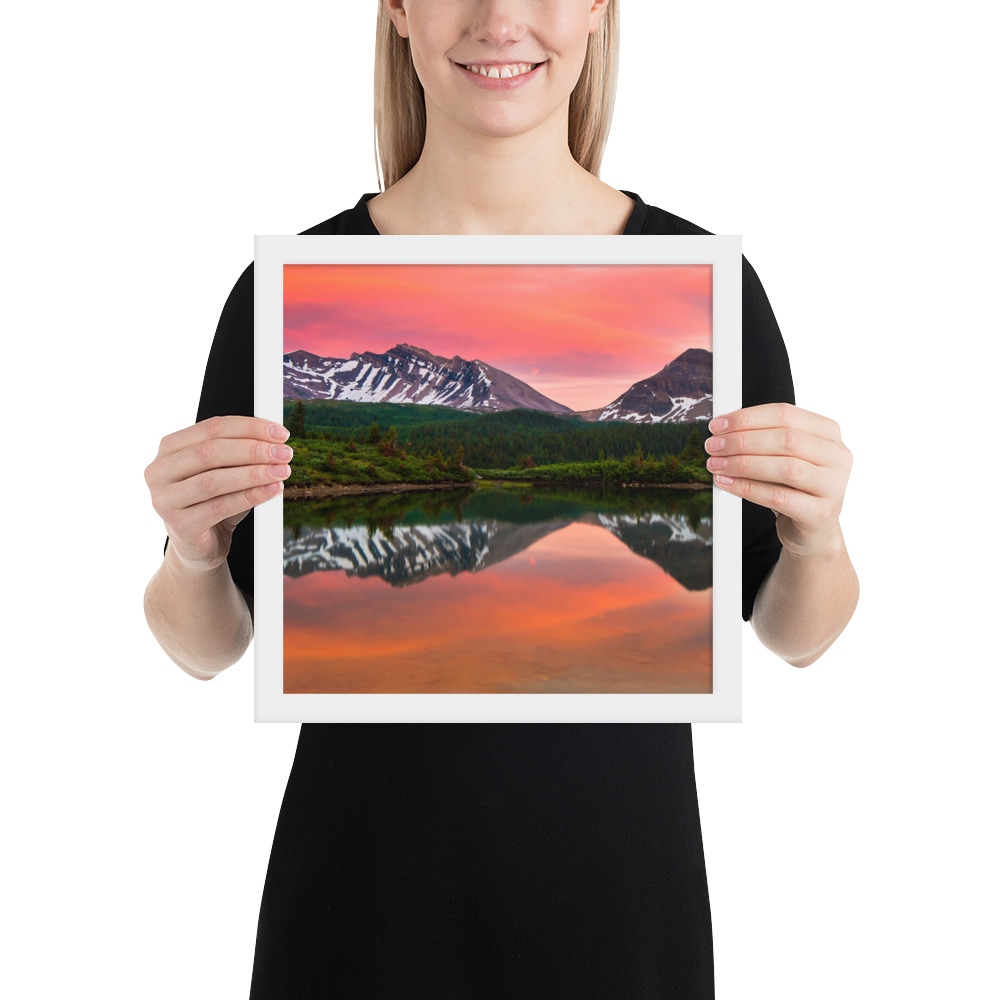 Sunset in Banff, British Columbia-Premium Luster Photo Paper Framed Poster (in) - Image 27