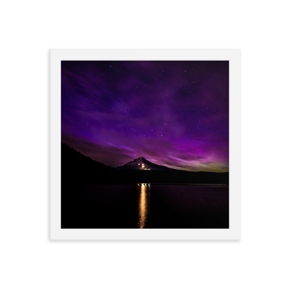 Northern Lights at Mt.Hood, Oregon-Premium Luster Photo Paper Framed Poster (in) - Image 27