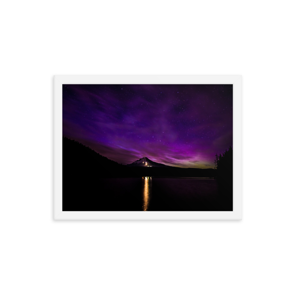 Northern Lights at Mt.Hood, Oregon-Premium Luster Photo Paper Framed Poster (in) - Image 29