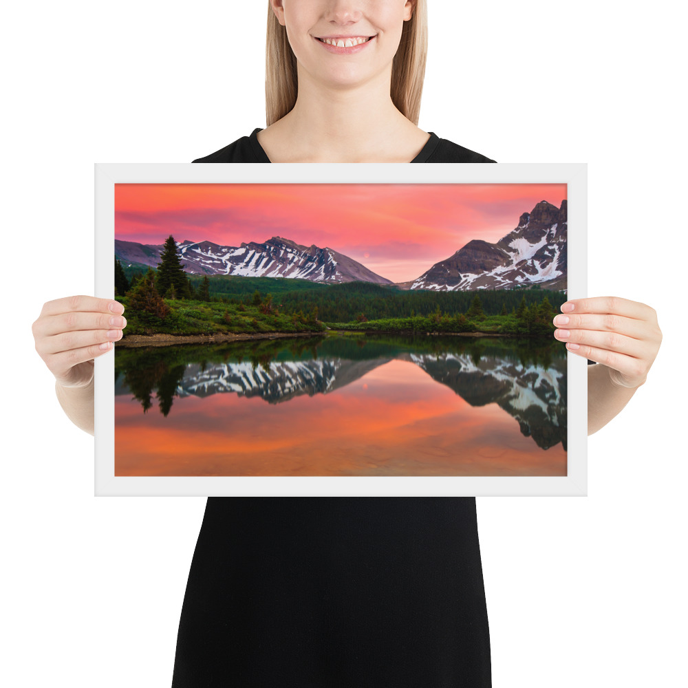 Sunset in Banff, British Columbia-Premium Luster Photo Paper Framed Poster (in) - Image 30