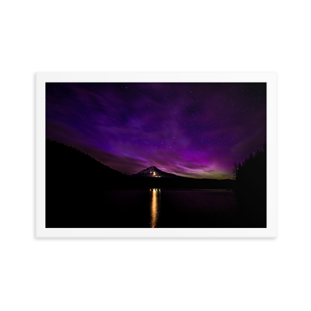 Northern Lights at Mt.Hood, Oregon-Premium Luster Photo Paper Framed Poster (in) - Image 30