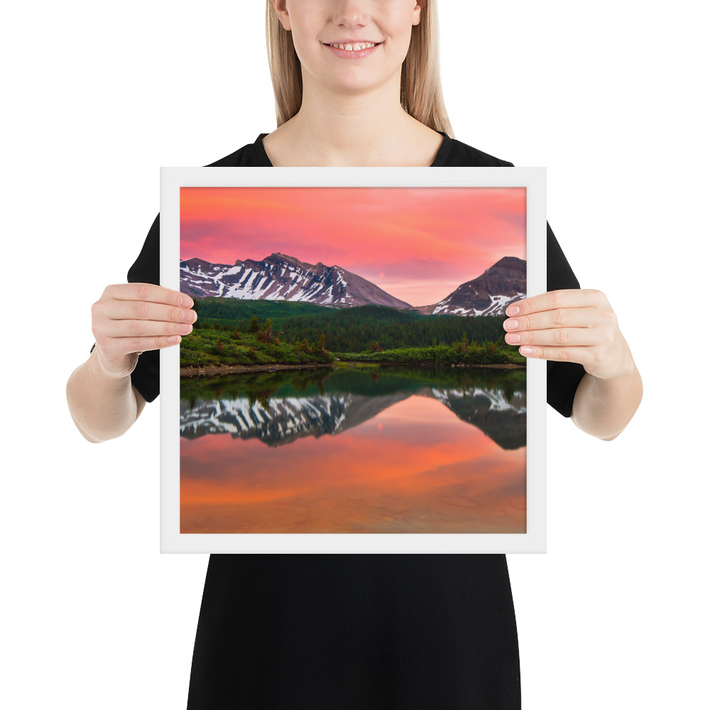 Sunset in Banff, British Columbia-Premium Luster Photo Paper Framed Poster (in) - Image 31