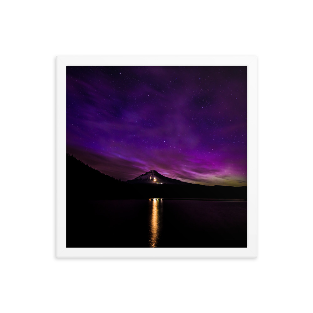 Northern Lights at Mt.Hood, Oregon-Premium Luster Photo Paper Framed Poster (in) - Image 31