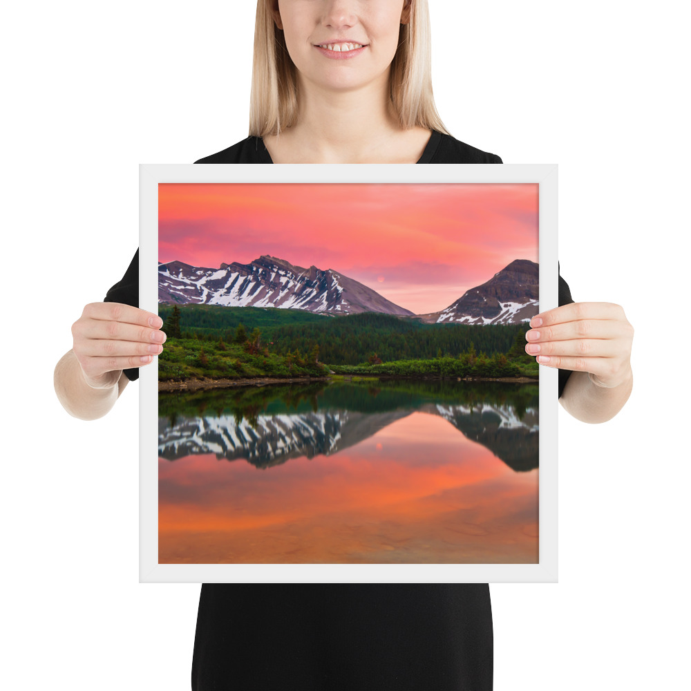 Sunset in Banff, British Columbia-Premium Luster Photo Paper Framed Poster (in) - Image 32