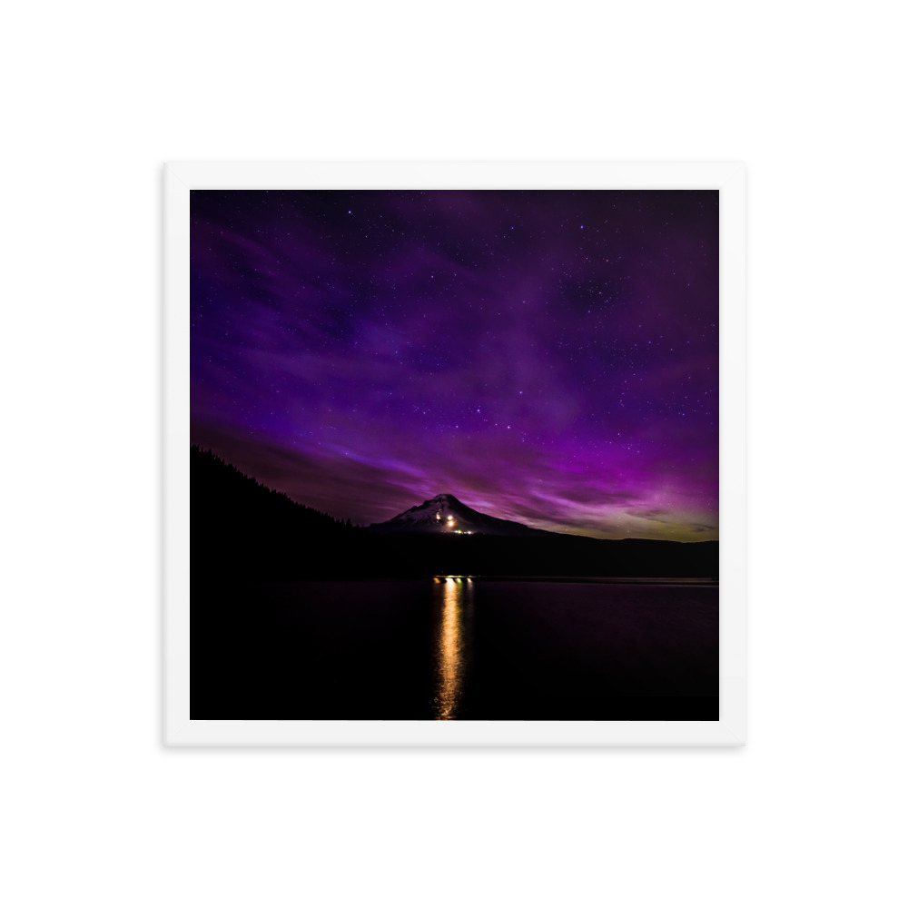 Northern Lights at Mt.Hood, Oregon-Premium Luster Photo Paper Framed Poster (in) - Image 32