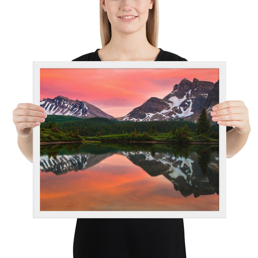Sunset in Banff, British Columbia-Premium Luster Photo Paper Framed Poster (in) - Image 33