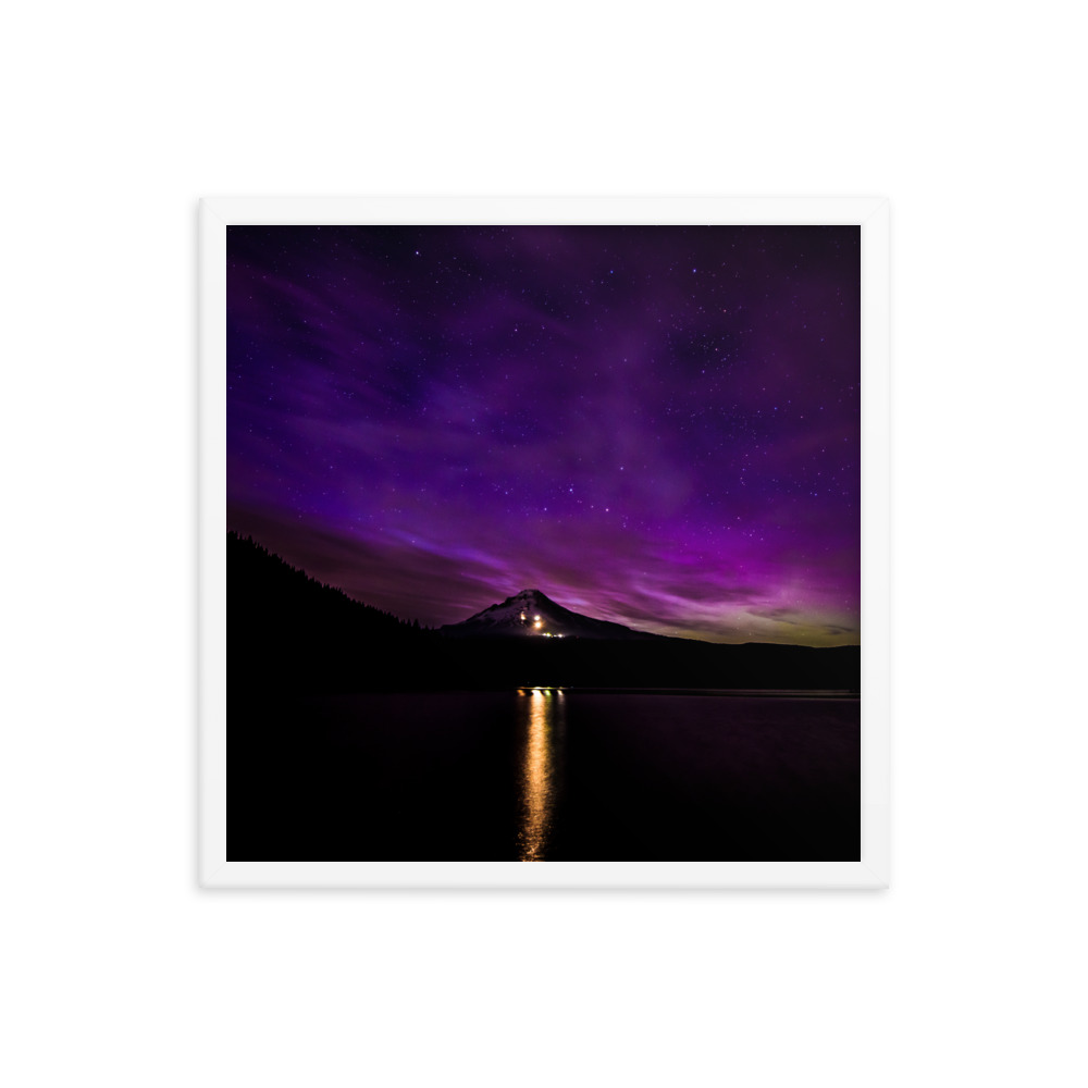 Northern Lights at Mt.Hood, Oregon-Premium Luster Photo Paper Framed Poster (in) - Image 34