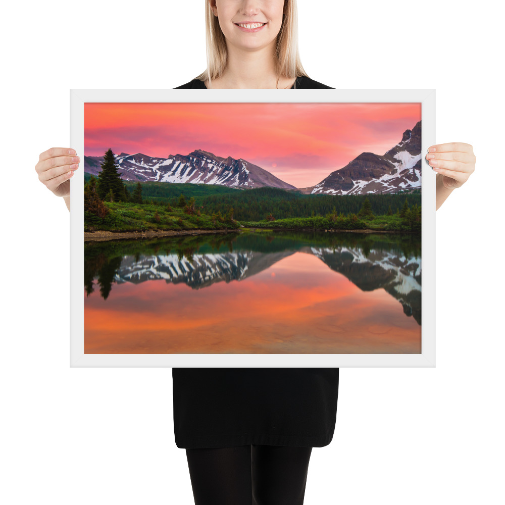 Sunset in Banff, British Columbia-Premium Luster Photo Paper Framed Poster (in) - Image 35