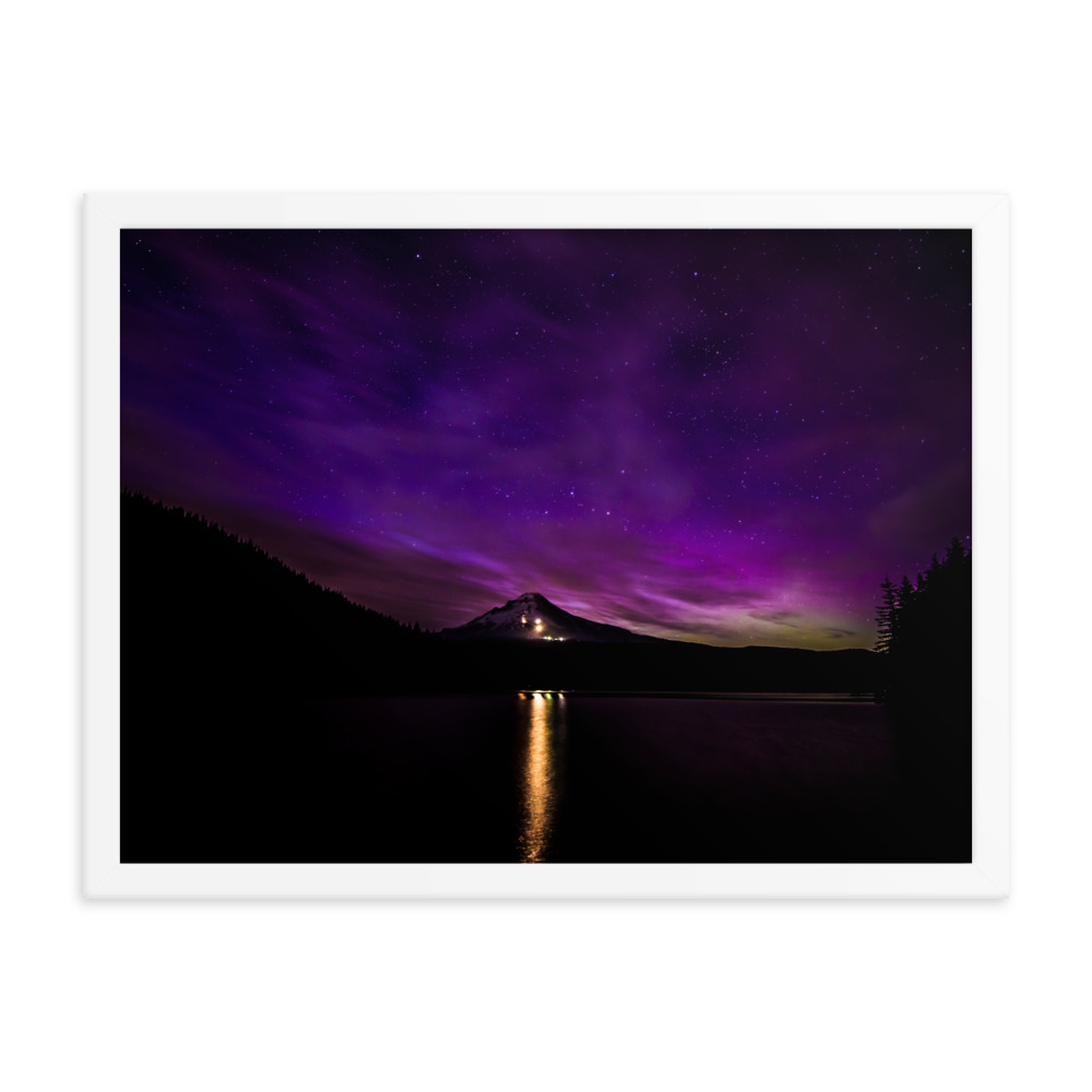Northern Lights at Mt.Hood, Oregon-Premium Luster Photo Paper Framed Poster (in) - Image 35