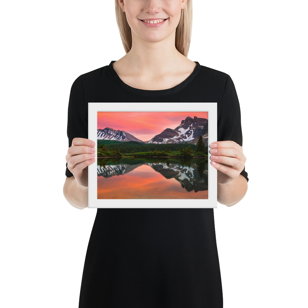 Sunset in Banff, British Columbia-Premium Luster Photo Paper Framed Poster (in) - Image 25
