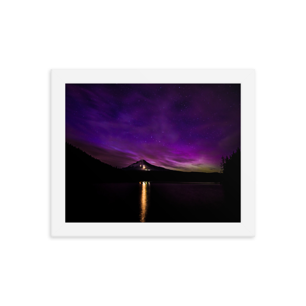 Northern Lights at Mt.Hood, Oregon-Premium Luster Photo Paper Framed Poster (in) - Image 25