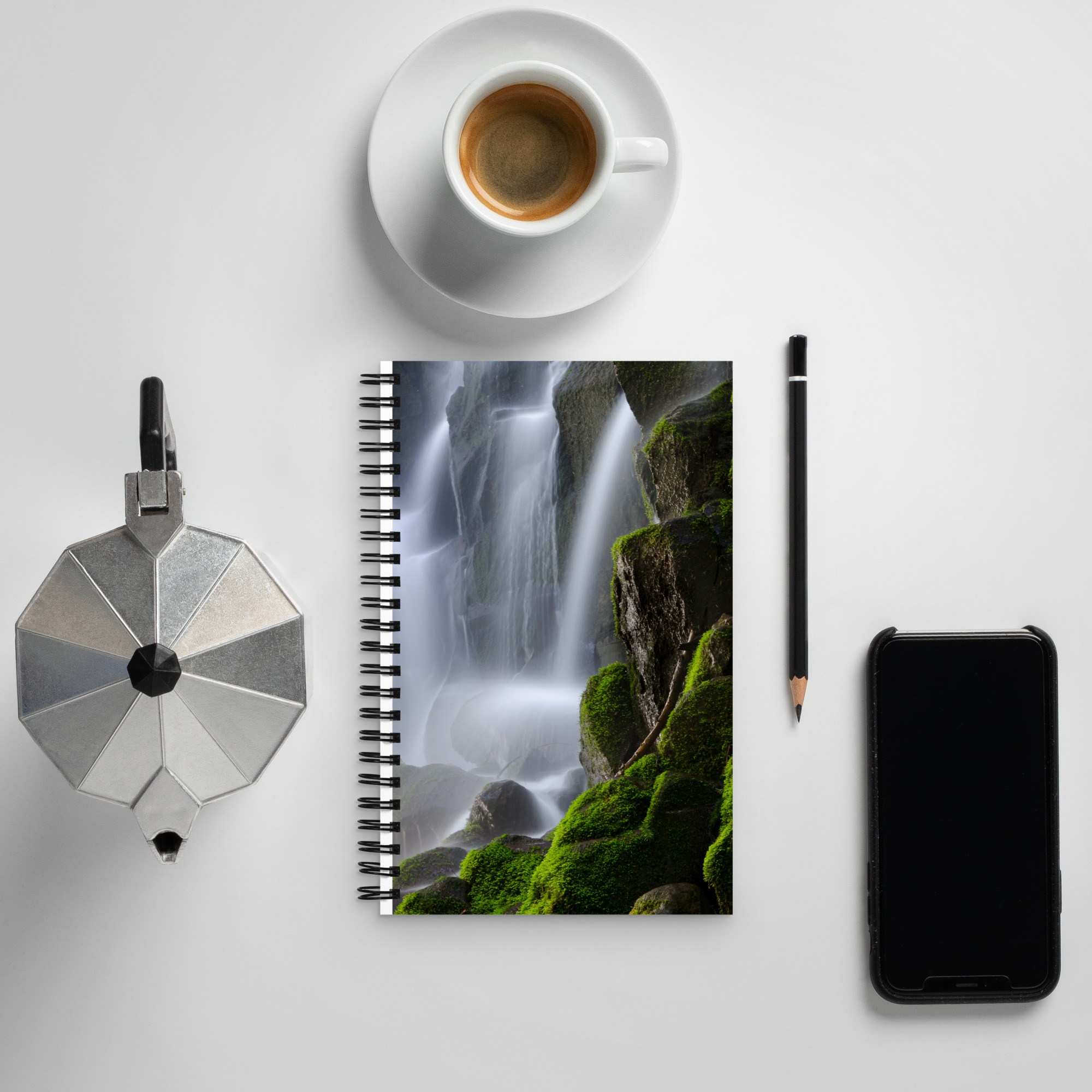 Ramona Falls, Oregon - Spiral notebook