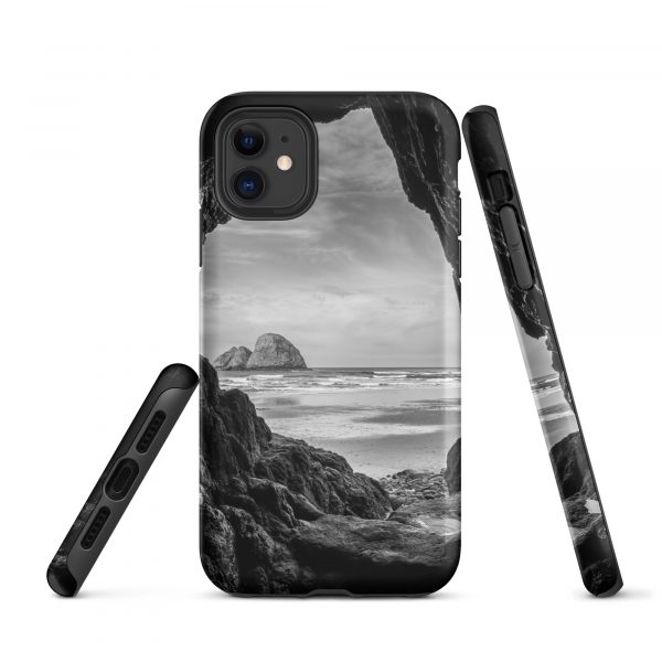 Ocean View Peaking Through Rocks - Tough iPhone Case