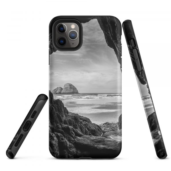 Ocean View Peaking Through Rocks - Tough iPhone Case - Image 5