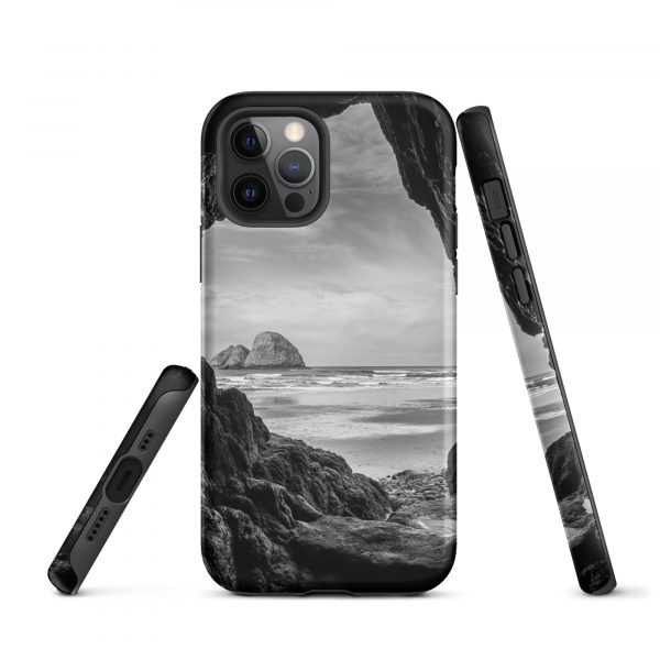 Ocean View Peaking Through Rocks - Tough iPhone Case - Image 11
