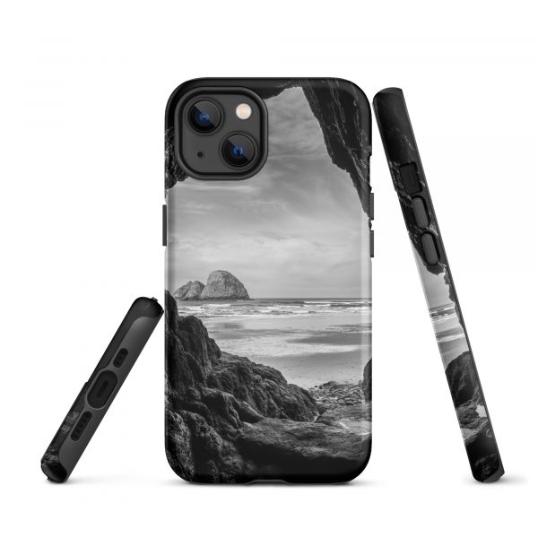 Ocean View Peaking Through Rocks - Tough iPhone Case - Image 17