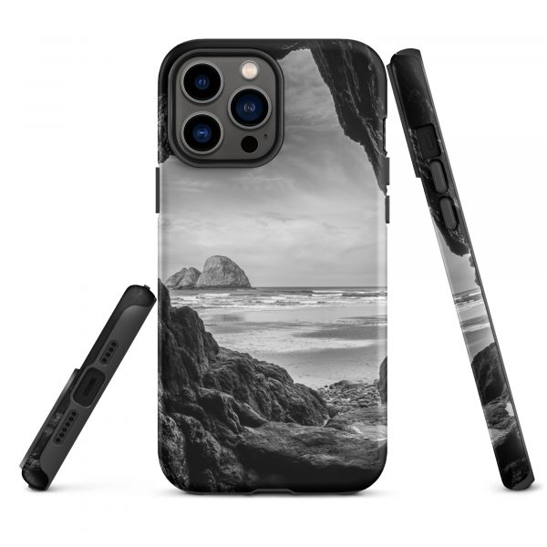 Ocean View Peaking Through Rocks - Tough iPhone Case - Image 21