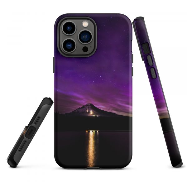 Northern Lights at Mt.Hood, Oregon - Tough iPhone Case - Image 21