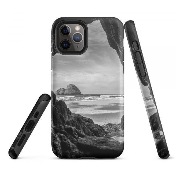 Ocean View Peaking Through Rocks - Tough iPhone Case - Image 4