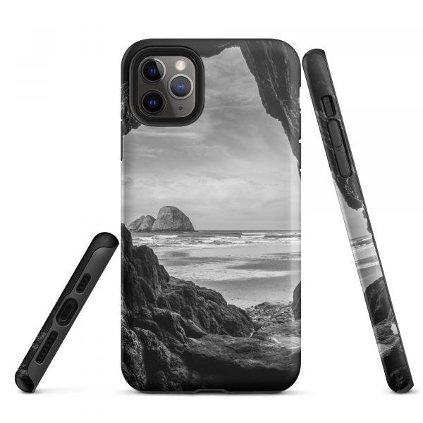 Ocean View Peaking Through Rocks - Tough iPhone Case - Image 6