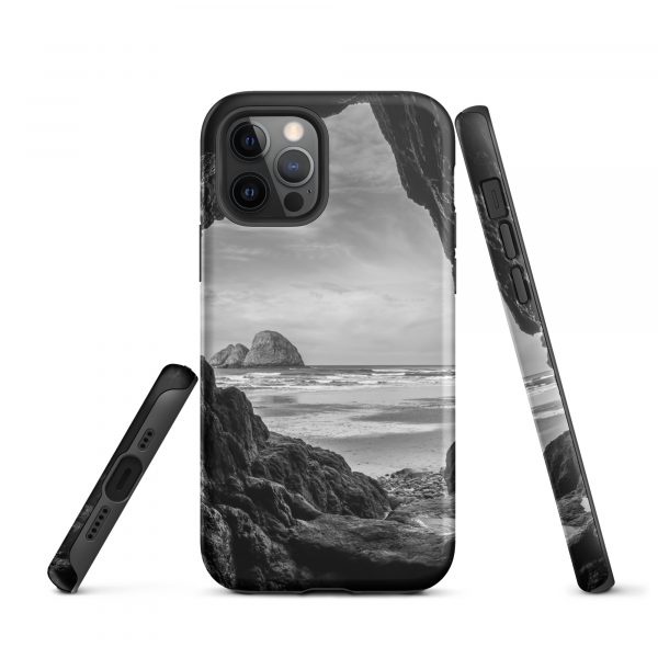 Ocean View Peaking Through Rocks - Tough iPhone Case - Image 12